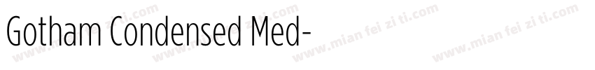 Gotham Condensed Med字体转换